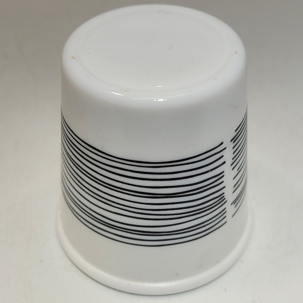 Bormioli Rocco 3.25 oz Opal Glass (No Handle) Tea Cups Set of 7 Linee Design NWT - Picture 6 of 16